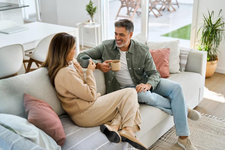 Risk management - husband and wife discussing